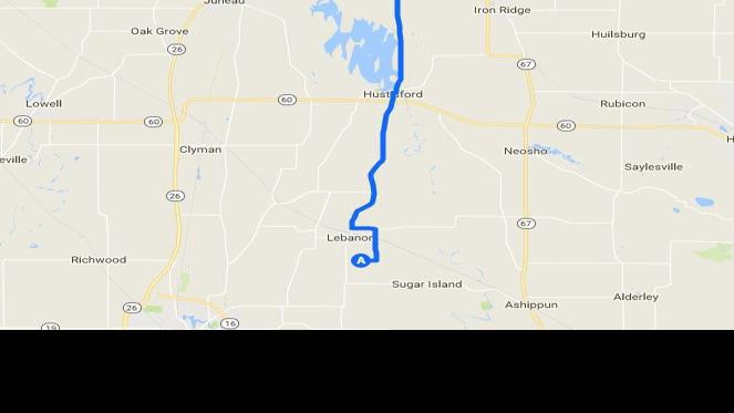 Map Dodge County Cattle Drive Route Wiscnews Com