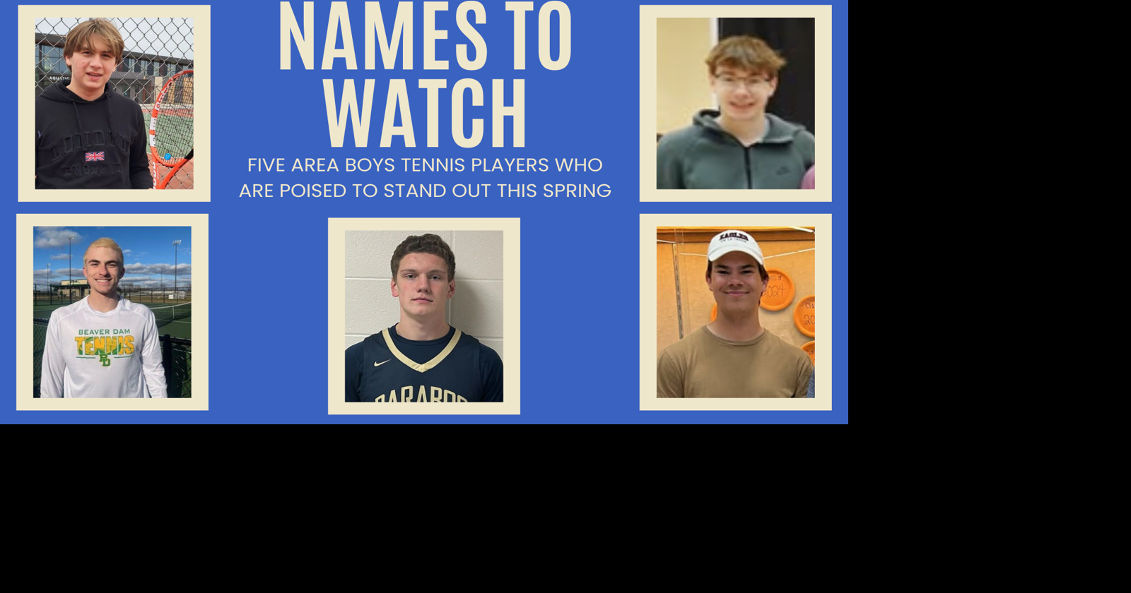5 area high school boys tennis players to know this spring