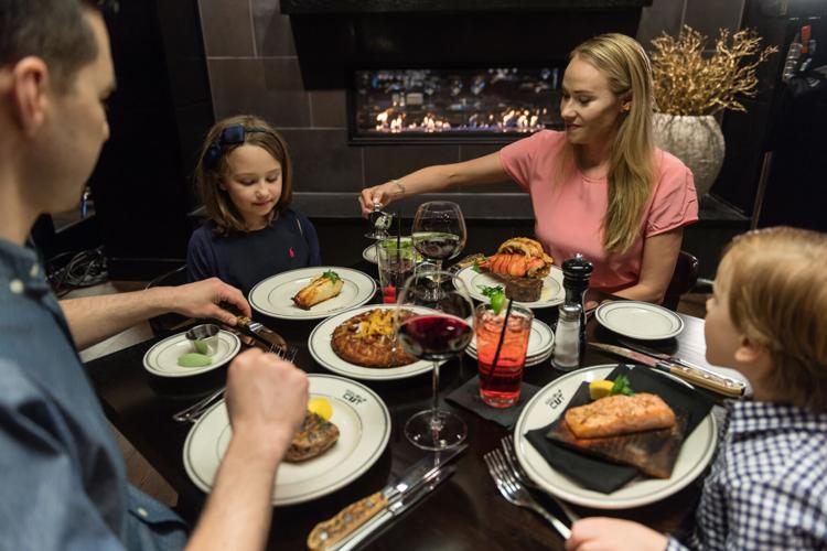Family dinner at Double Cut