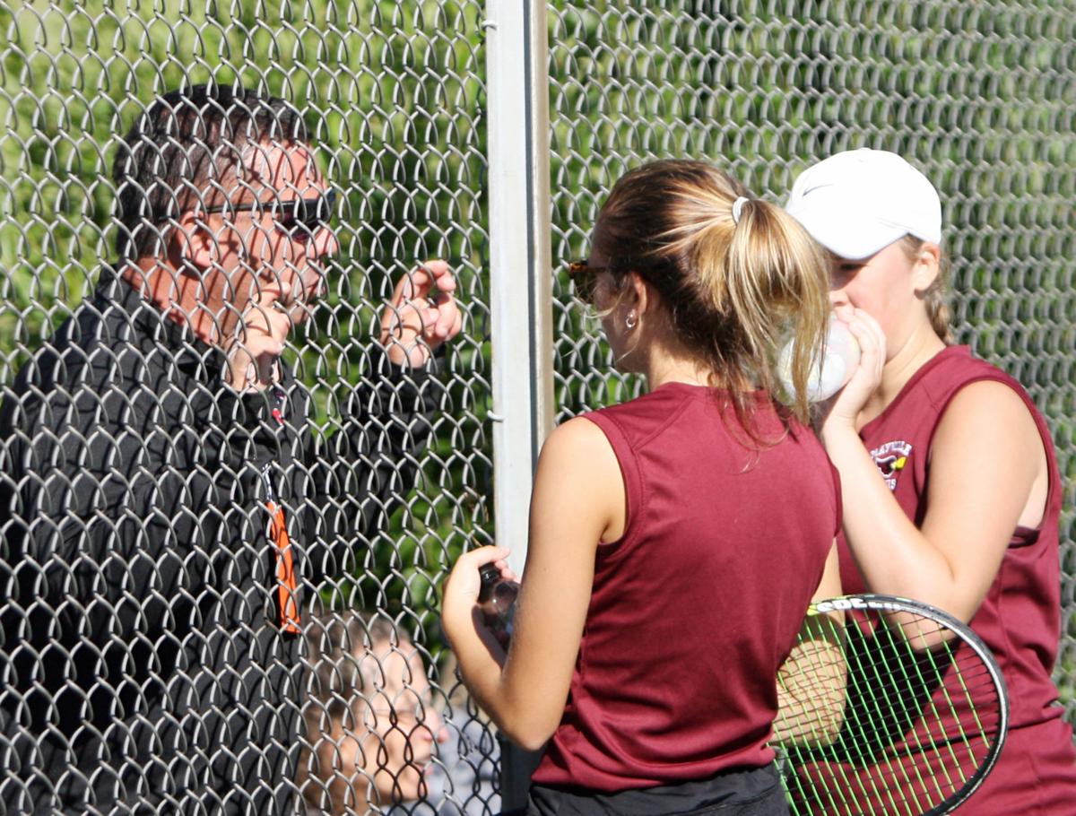 Mayville coach and No. 1 doubles team