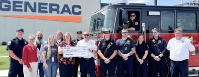 The Beaver Dam Fire Department receives a $10,000 donation from Generac Power Systems to support the purchase of new battery-powered hydraulic extrication tools, according to a June 17 release.