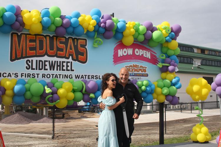 Nick and Eva Laskaris celebrate Slidewheel