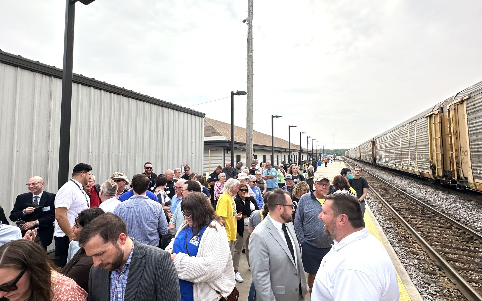 Amtrak's new Borealis train makes first stop in Portage