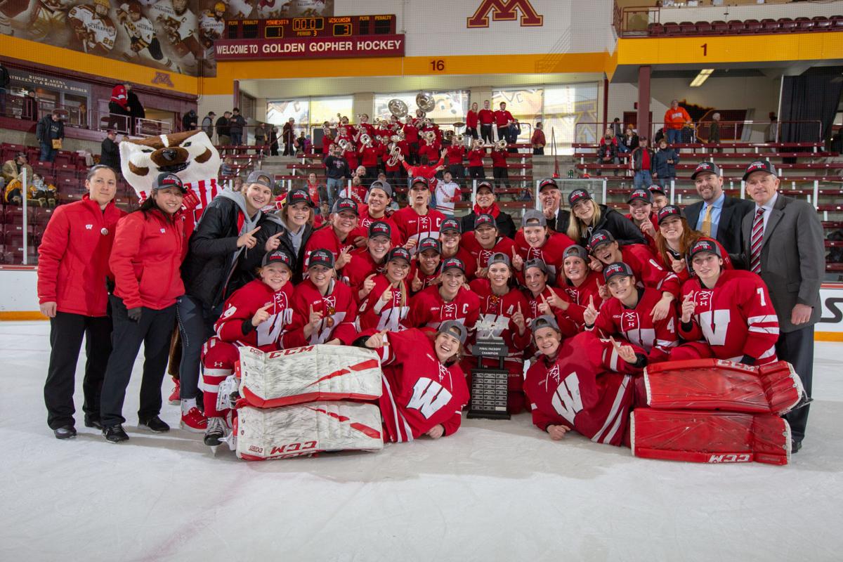 Wisconsin Badgers women's hockey team beats No. 1 Minnesota to win WCHA