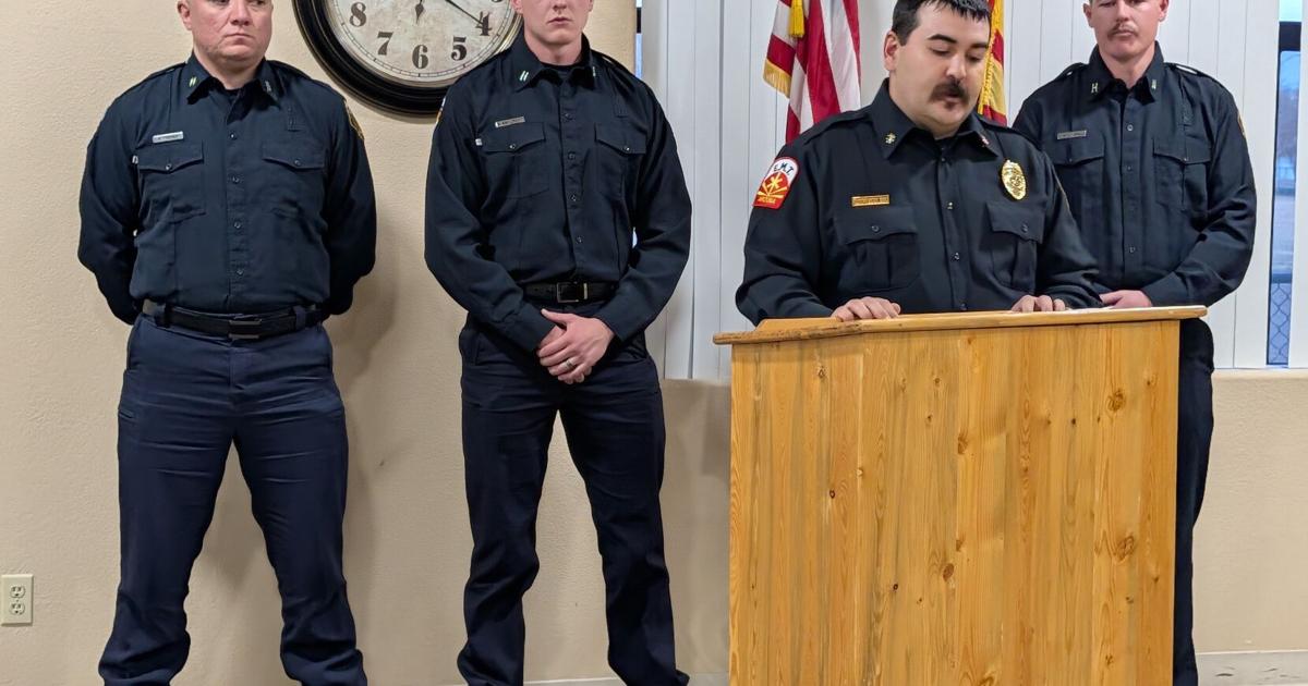 Kevin Rundle Fire Round Valley Fire Department captains pinned at Eagar TC | News ...