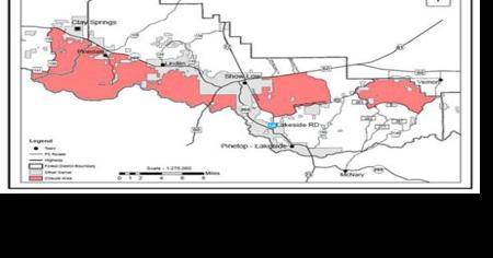 Sitgreaves National Forest Map Temporary Closures Areas On The Sitgreaves National Forest | Apache County  | Wmicentral.com