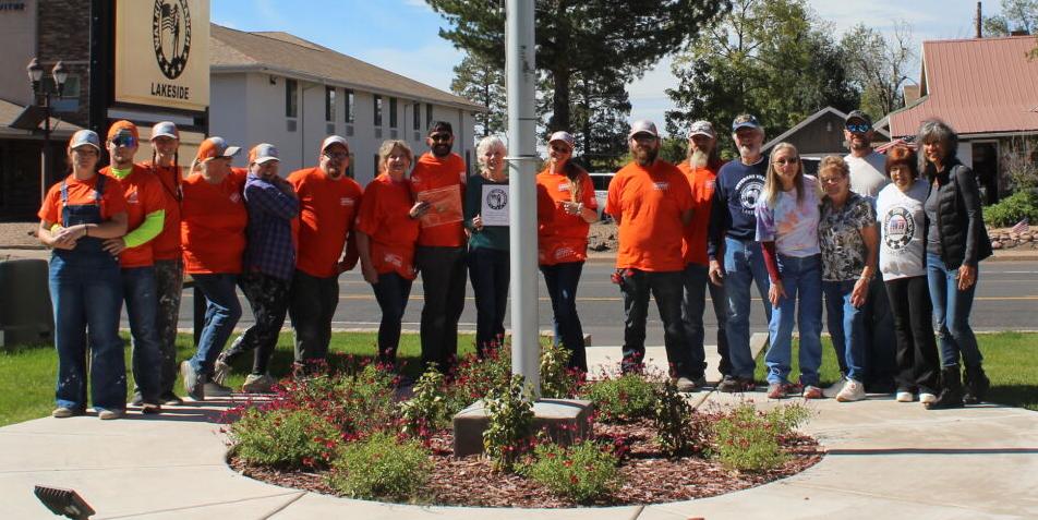 A little orange goes a long way for veterans
