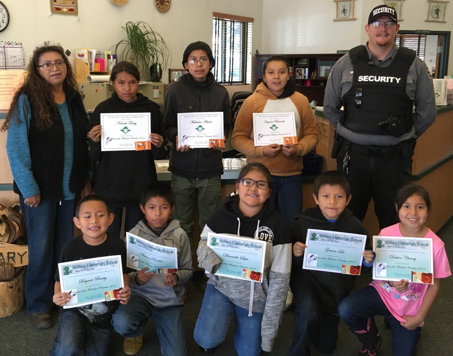 McNary Elementary November students Education