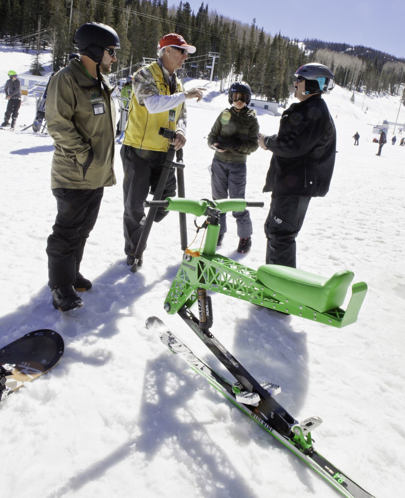 snow ski bike