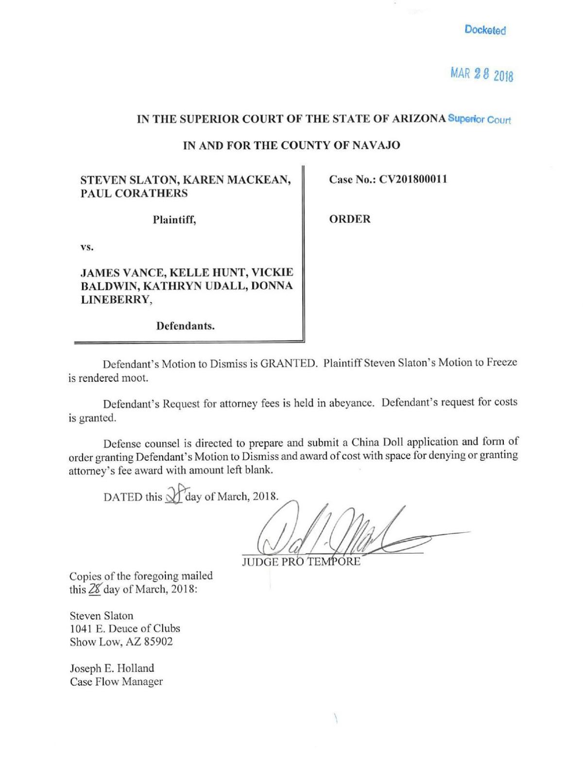 Navajo County Superior Court order wmicentral com