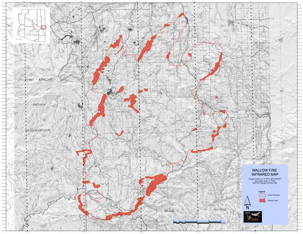 Updated Wallow Fire Maps from 1:38 a.m. 06/07/2011 | Latest News ...