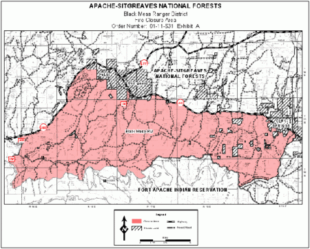 Sitgreaves National Forest Map