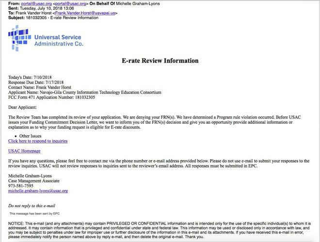 Digital disaster? Broadband consultant questions ethics | Navajo County |  wmicentral.com