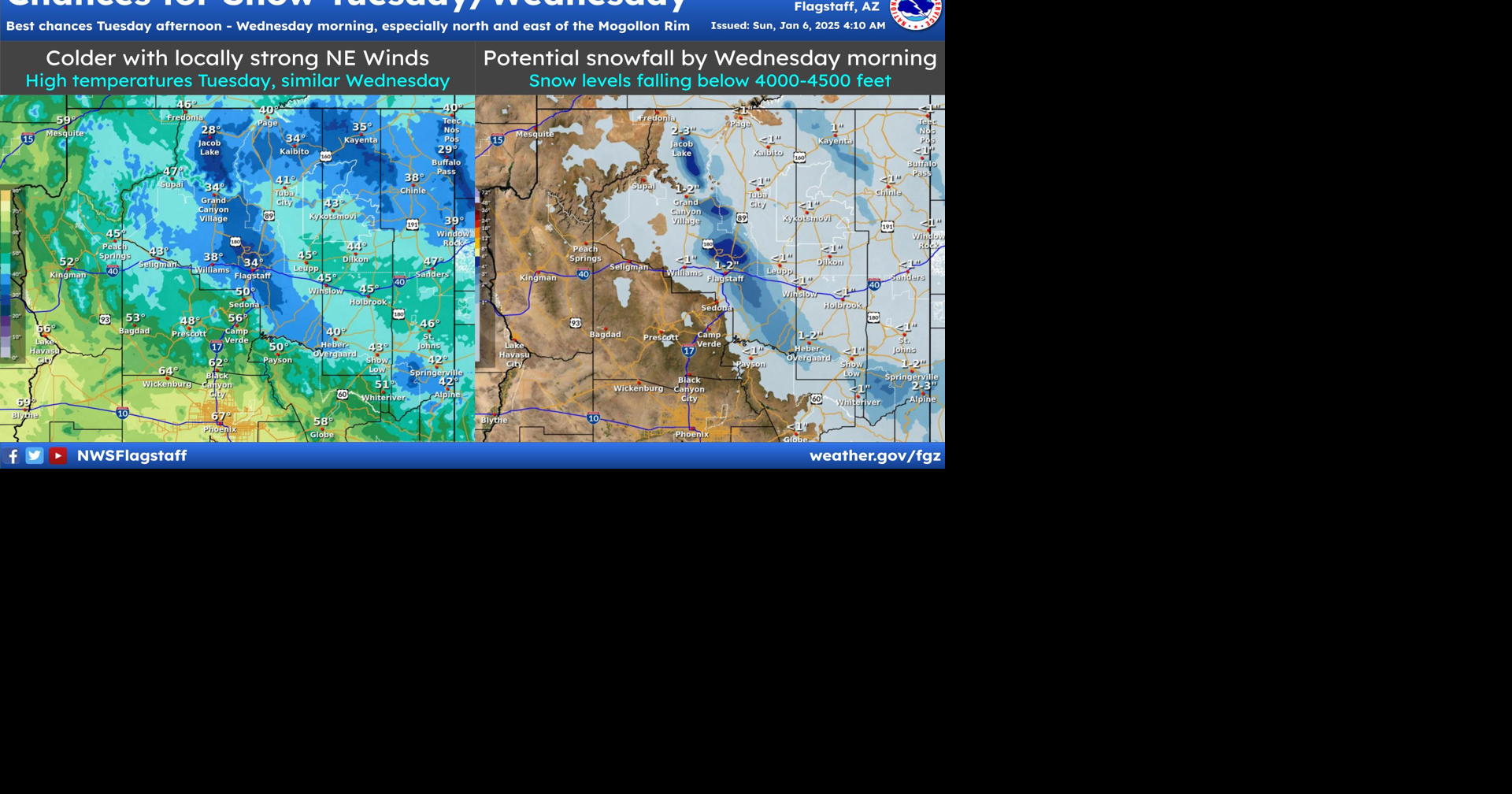 White Mountain may see first snow of the year Wednesday | News ...
