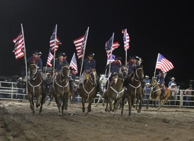 Old Glory at the rodeo