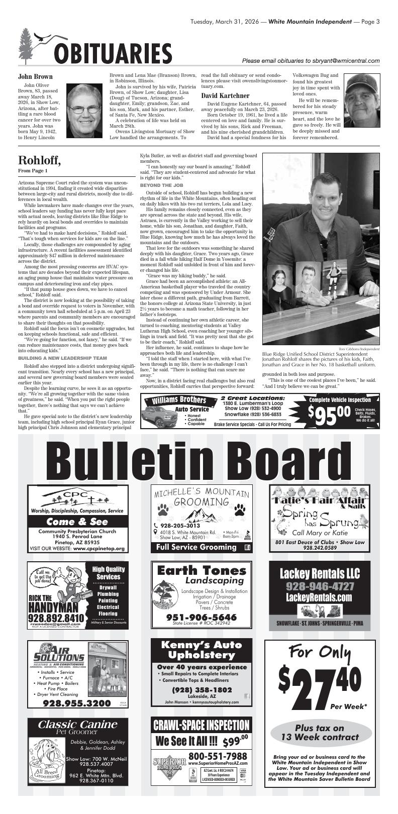 Jonathan Rohloff Blue Ridge Page A3 | e-Editions | wmicentral.com