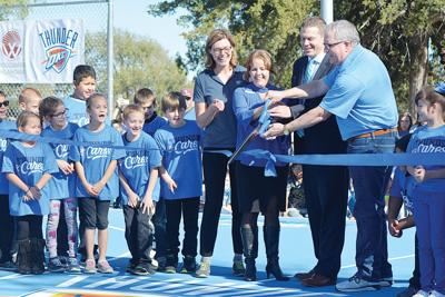 Thunder Court Dedicated At Crystal Beach News Woodwardnews Net