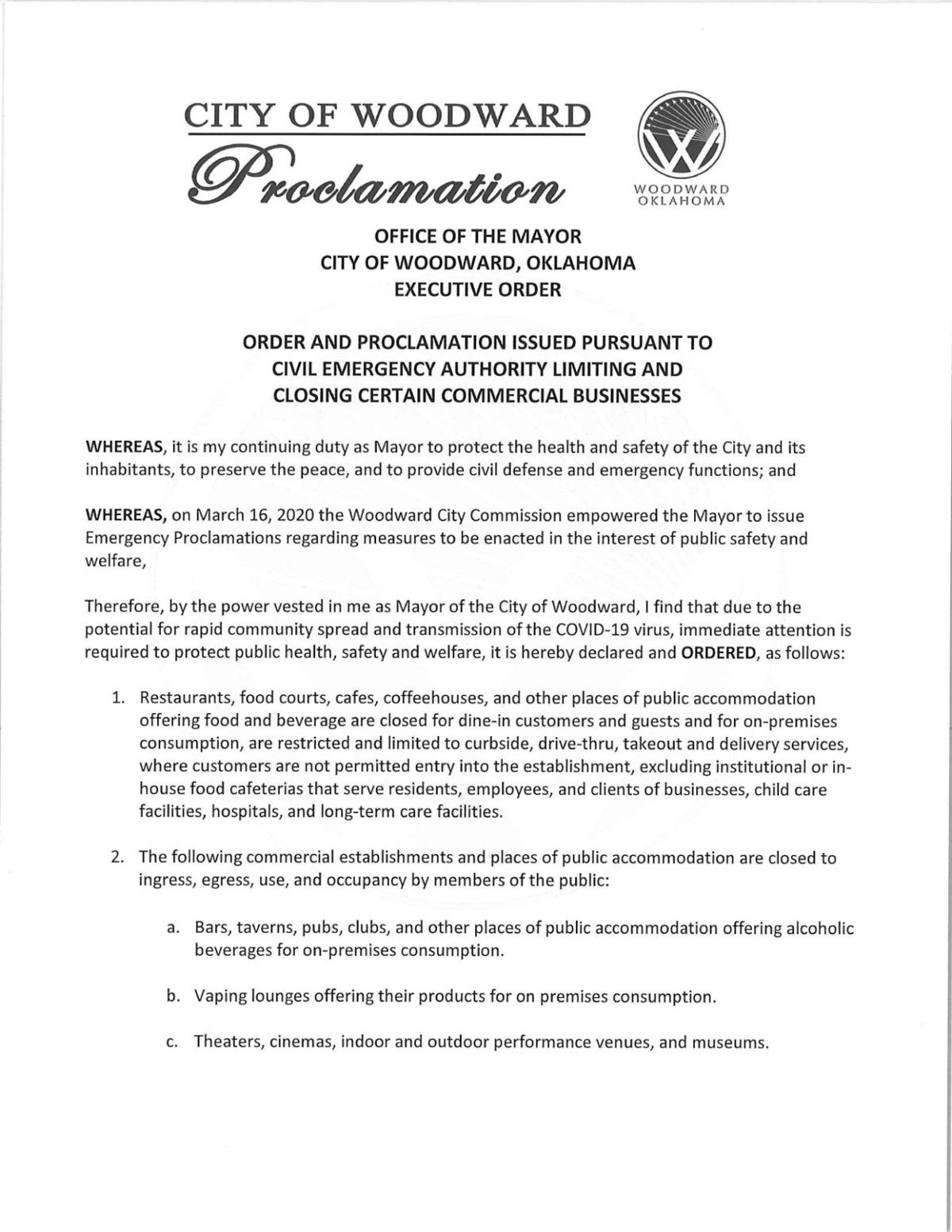 Mayor Declares Proclamation That Affects Restaurants Bars News Mayor Declares Proclamation That