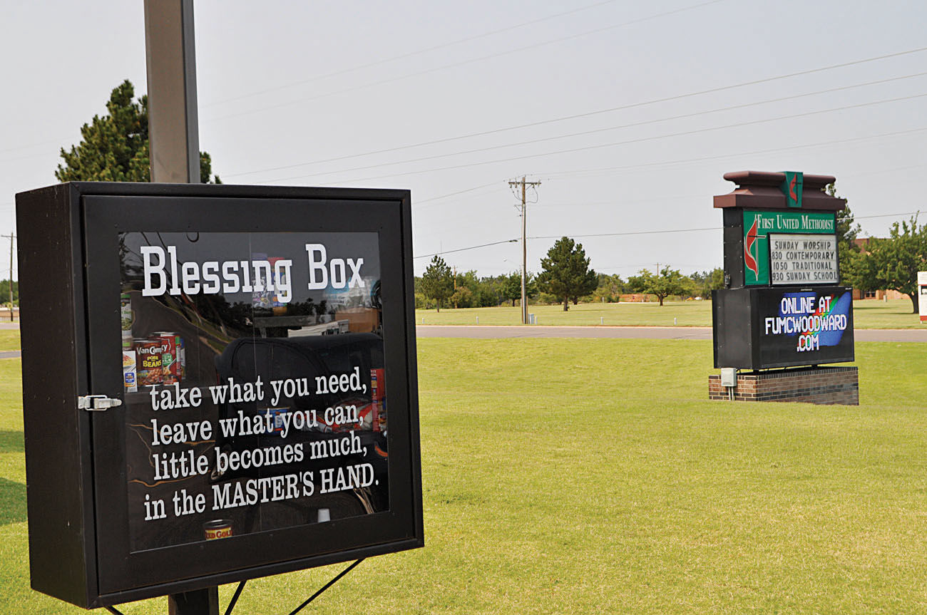 Blessing Box A Way To Help Residents Community Woodwardnews Blessing Box A Way To Help Residents Community Woodwardnews