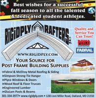 Tim Riegle Rigidply Rigidply Rafters | agricultural | designers | Oakland, MD | wvnews.com