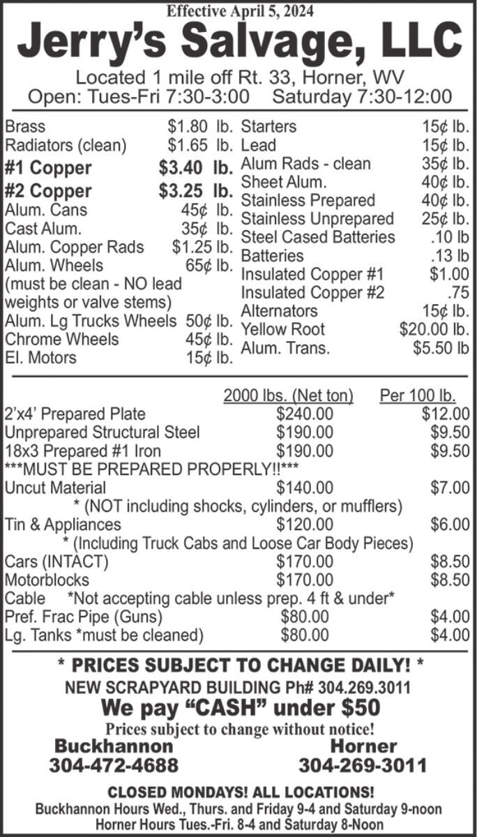 JERRY'S SALVAGE YARD (WD) Other