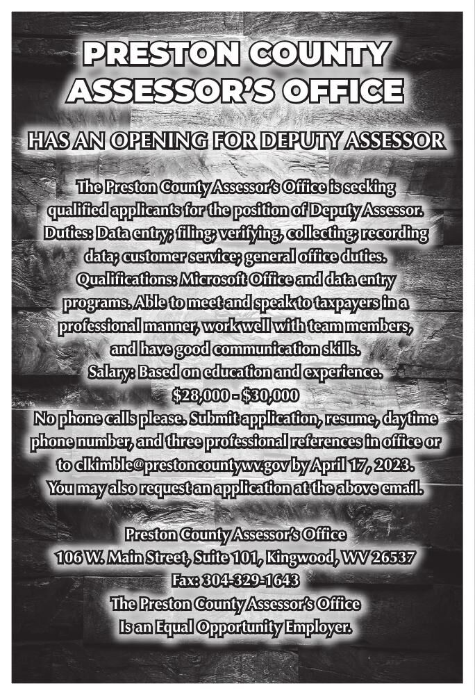 PRESTON COUNTY ASSESSORS OFFICE Other