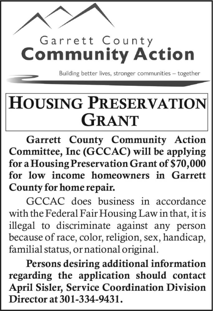 GARRETT COUNTY COMMUNITY ACTION/