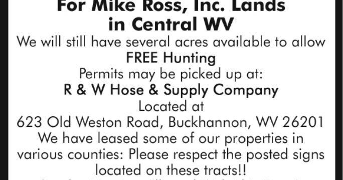 MIKE ROSS, INC. | Other | wvnews.com