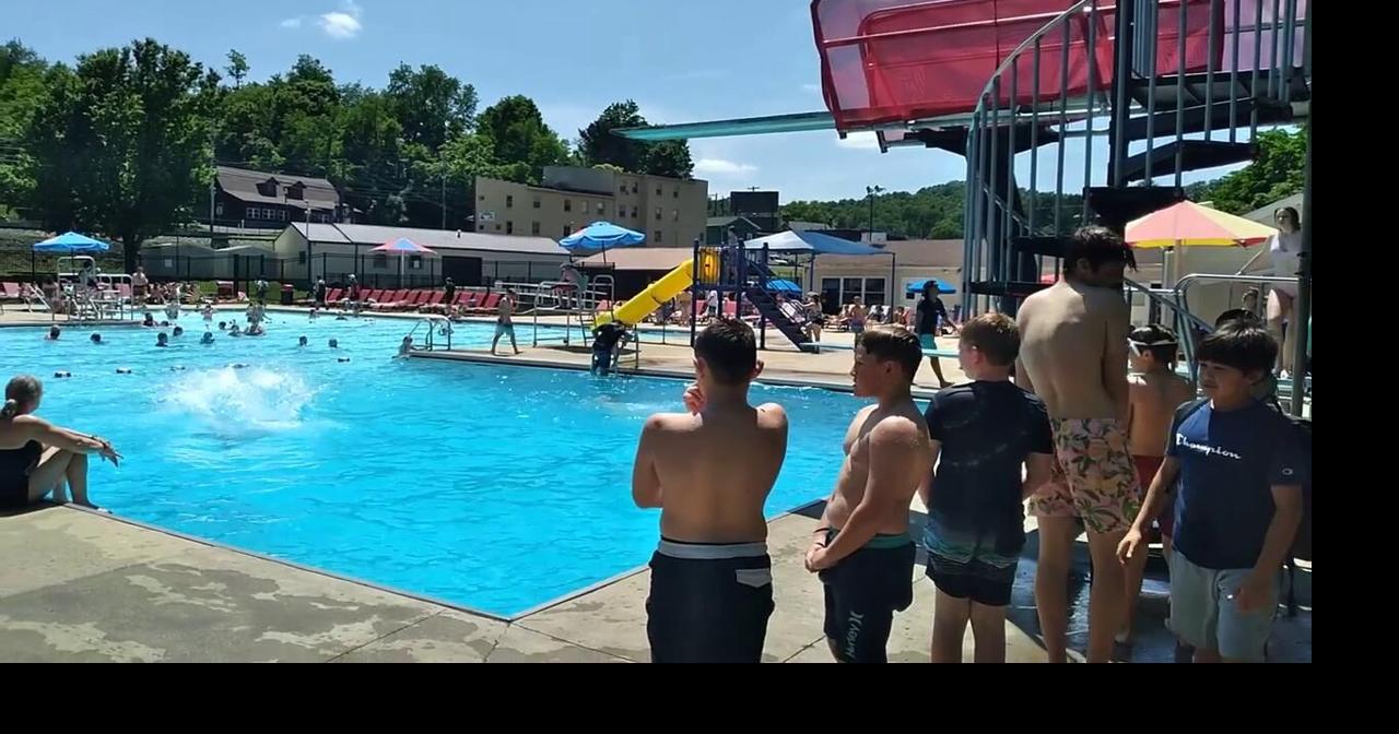 Families were eager to enter Bridgeport (West Virginia) City Pool during opening day