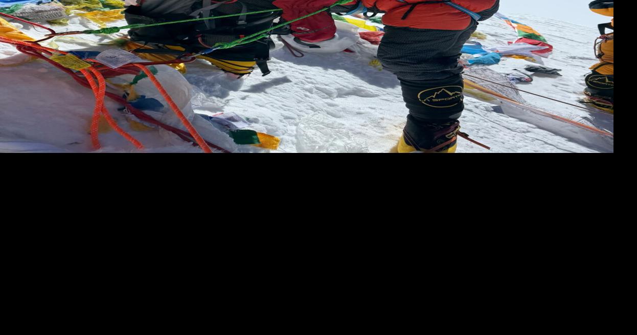 Gilmore Pirates flag placed atop Mt. Everest