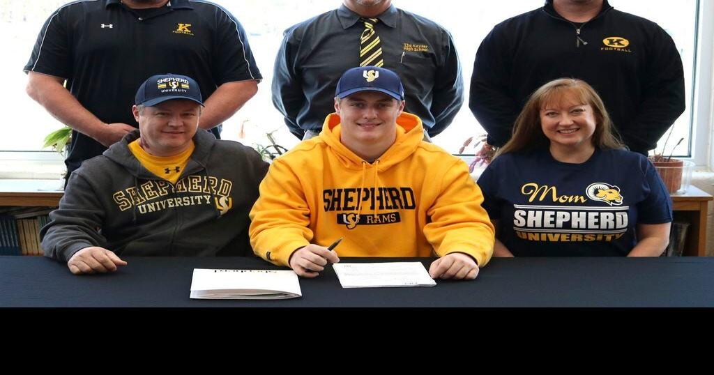 Cole reaches goal Keyser lineman signs with Shepherd Sports for