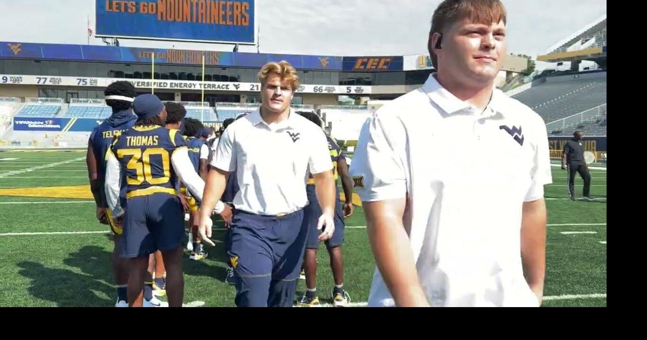 WVU football 0912 Mantrip on field video