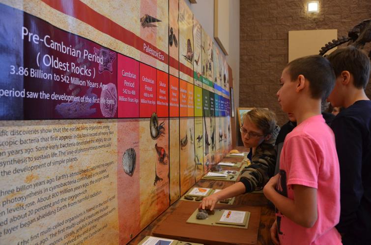 Students experience what life was like when dinosaurs were alive at