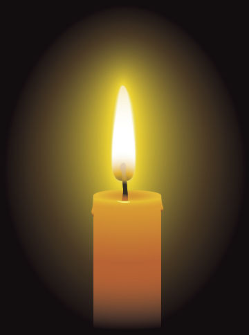 Obituary candle