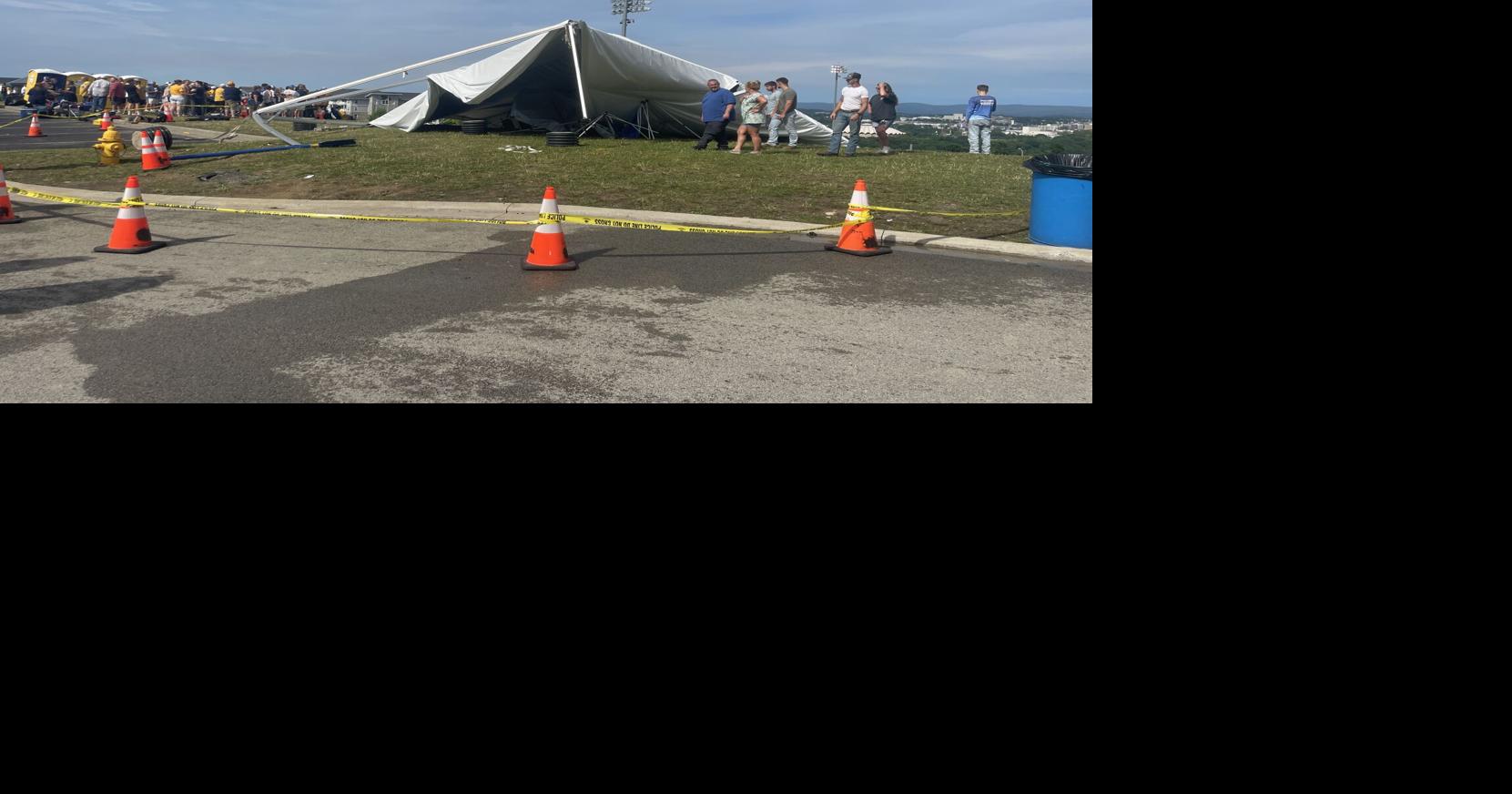 Authorities responding to report of multiple injuries among fans at WVU Super Regional baseball game