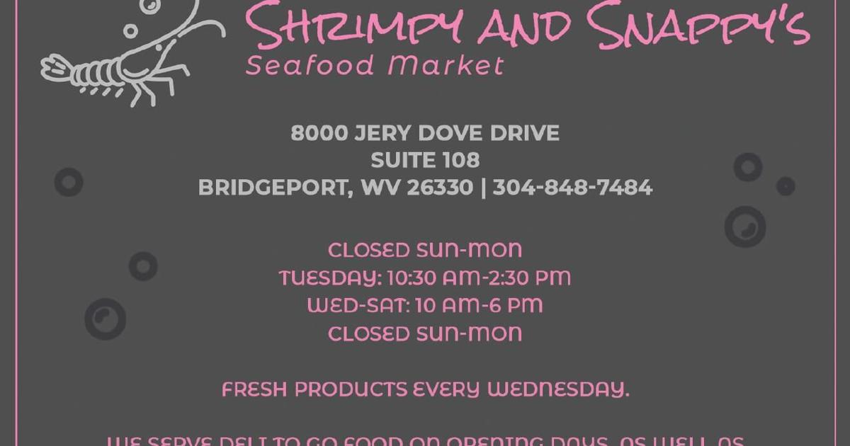 Shrimpy & Snappy Menu | | wvnews.com
