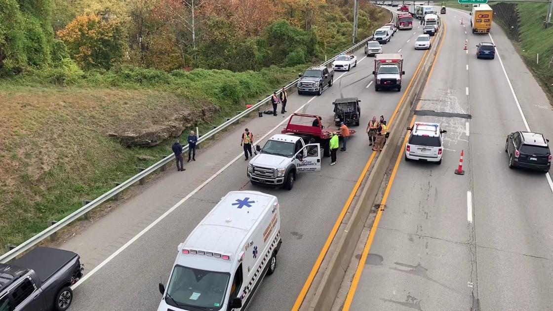 First responders on the scene of U.S. 50 accident in Clarksburg, WV