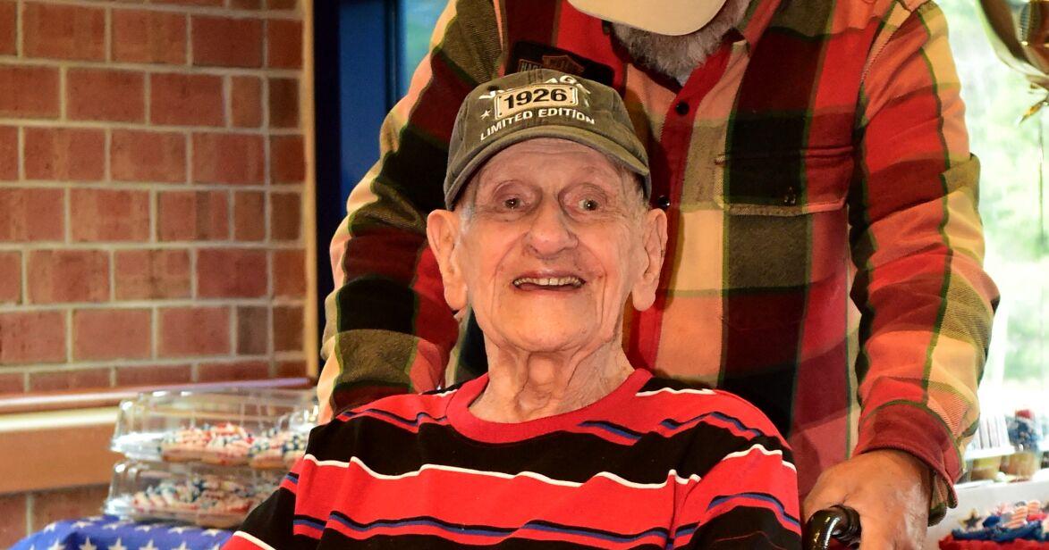 World War II Navy veteran Paul McCue celebrates 100th birthday in Clarksburg