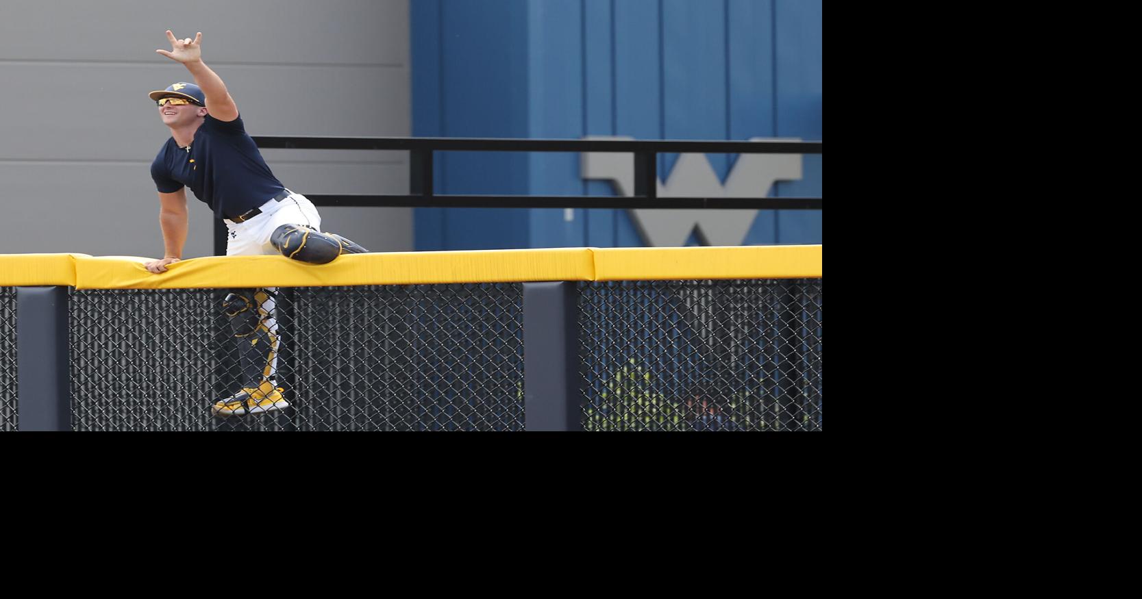WVU Baseball Catcher Home Run Fence