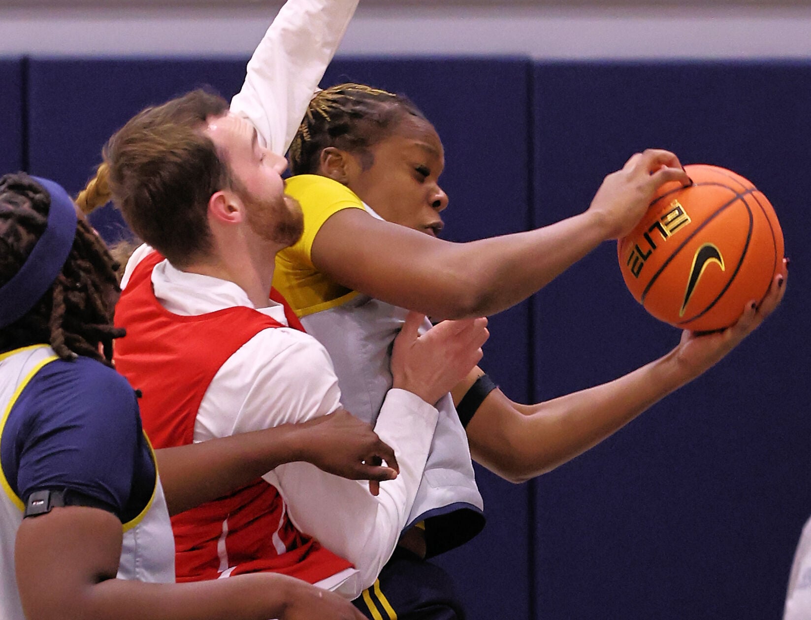 WVU Women Basketball Devine Tumba Front | | wvnews.com