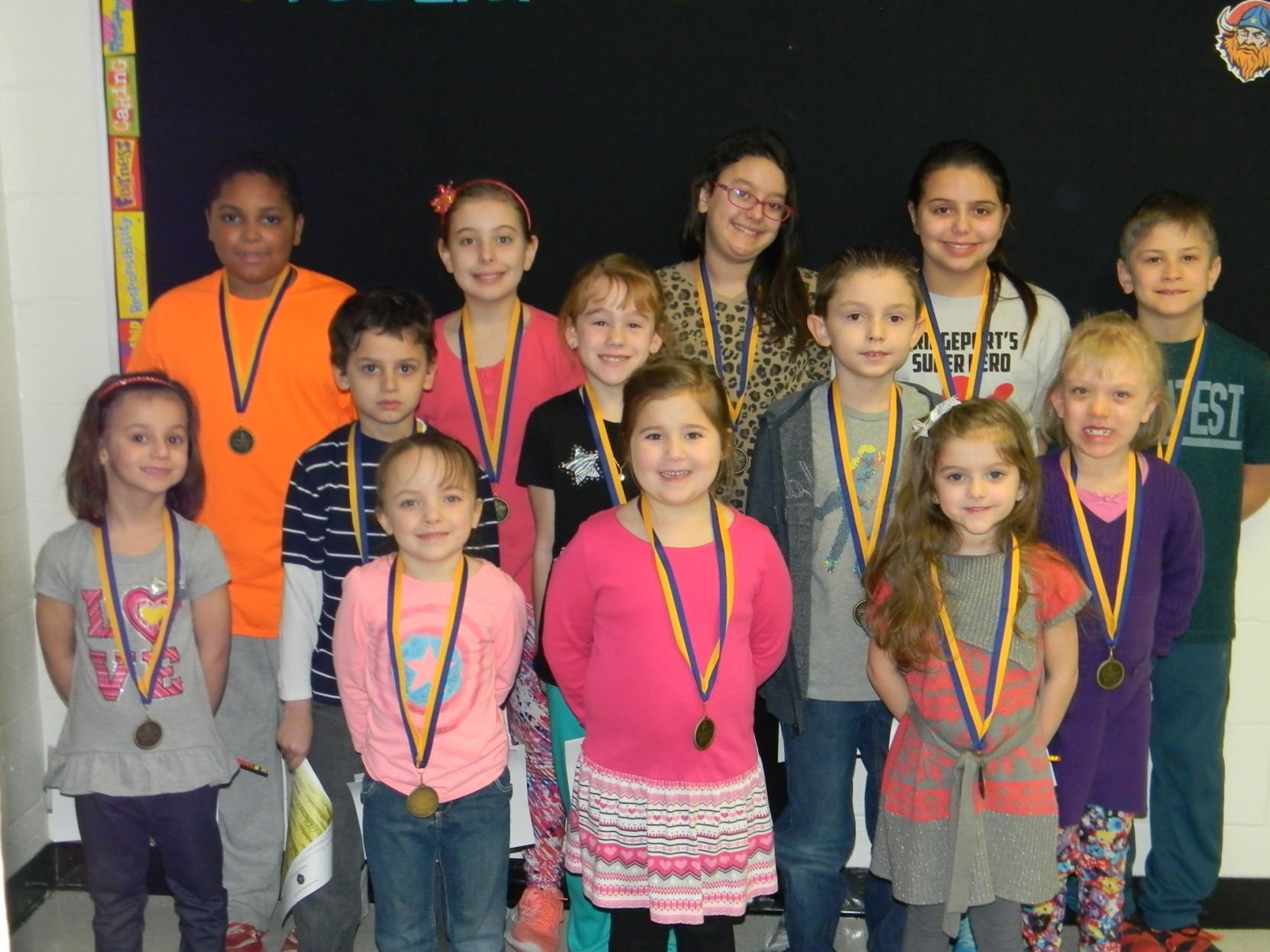 Norwood Elementary students of the month for January March