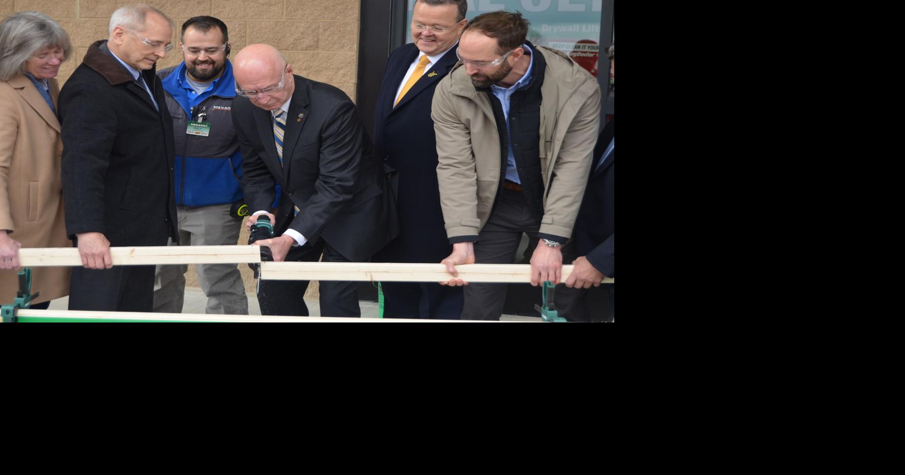 'Board cutting' held at Bridgeport Menards home improvement store