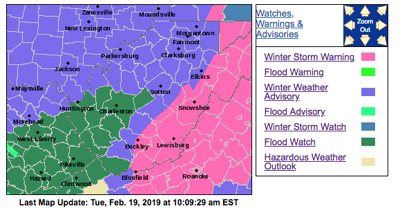 Winter Storm Warnings Weather Advisories Added To Late Tuesday