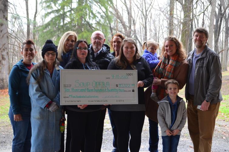 Seth Burton Memorial Disc Golf Club presents 10,000 donation to Marion