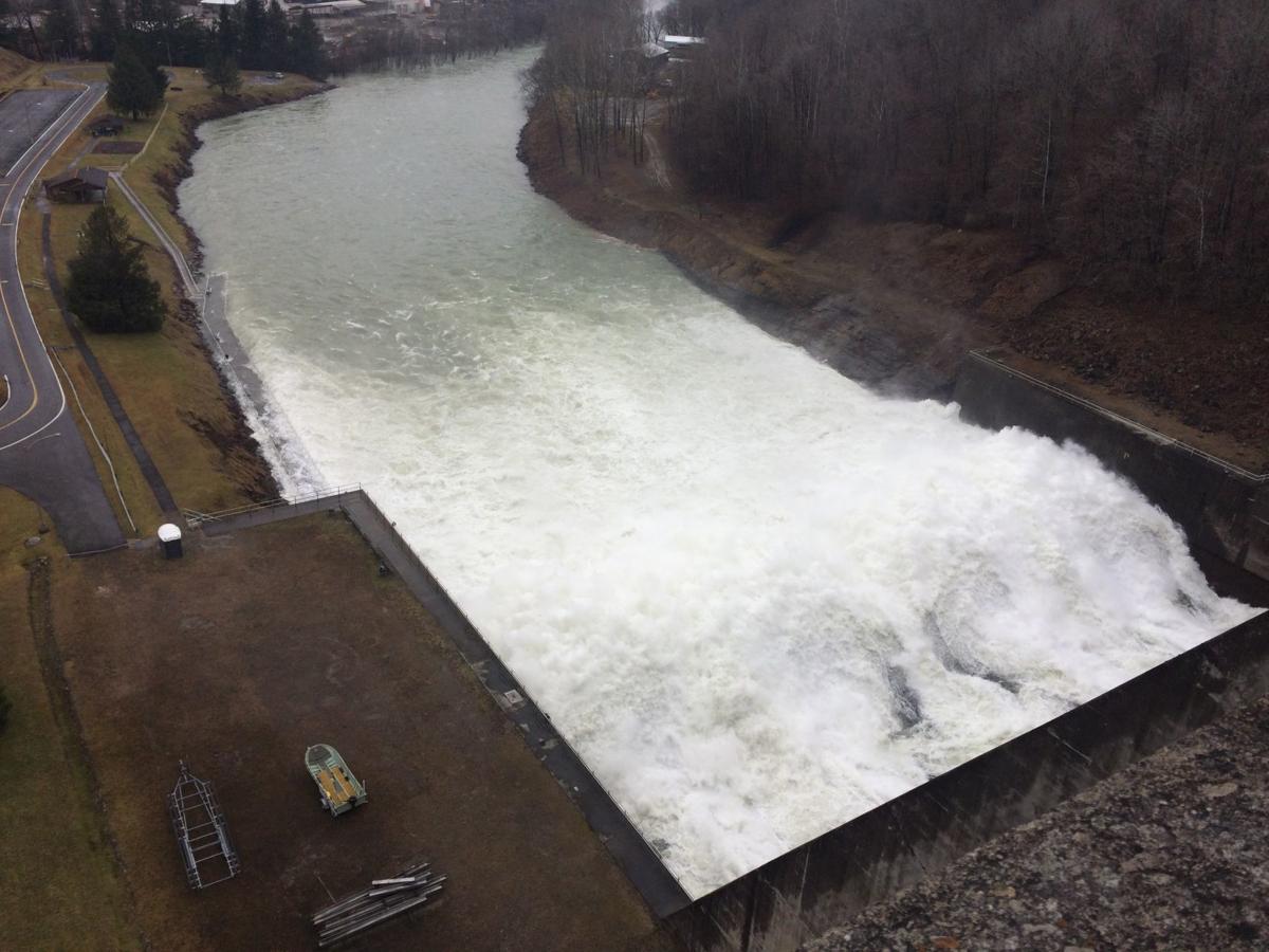 Heavy rainfall allows massive release of water from Sutton Dam WV