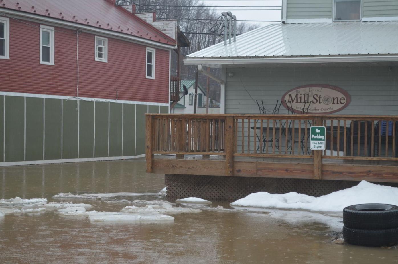 Big Sandy Creek waters flood Bruceton Mills downtown News