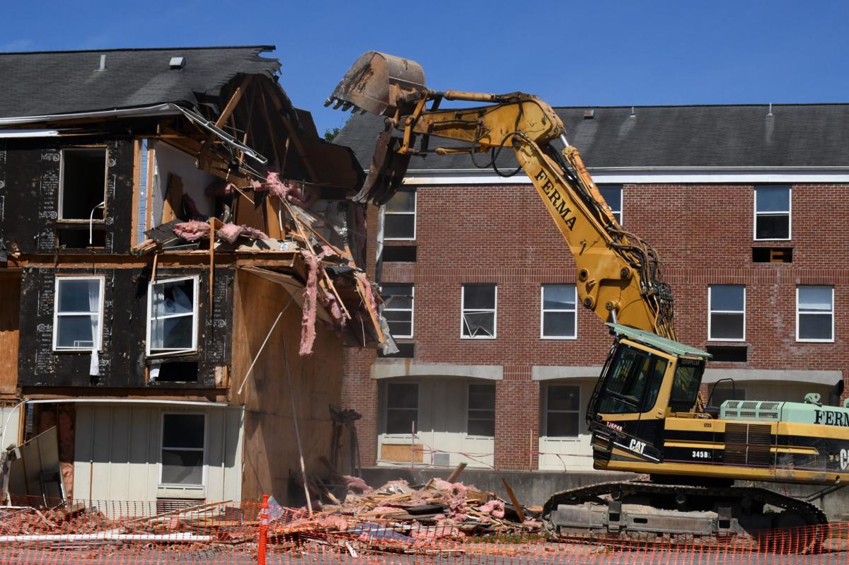 West Virginia Wesleyan College Dorm Demolition Nearing Completion