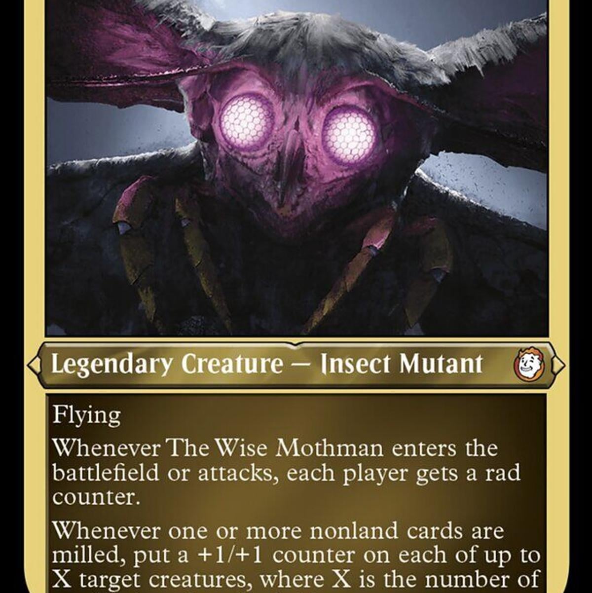 West Virginia's Mythical Mothman Featured in Popular Trading Game, Magic: The Gathering, in Collaboration with Fallout Video Game Series | WV News | wvnews.com West Virginia's Mythical Mothman Featured in Popular Trading Game, Magic: The Gathering, in Collaboration with Fallout Video Game Series | WV News | wvnews.com