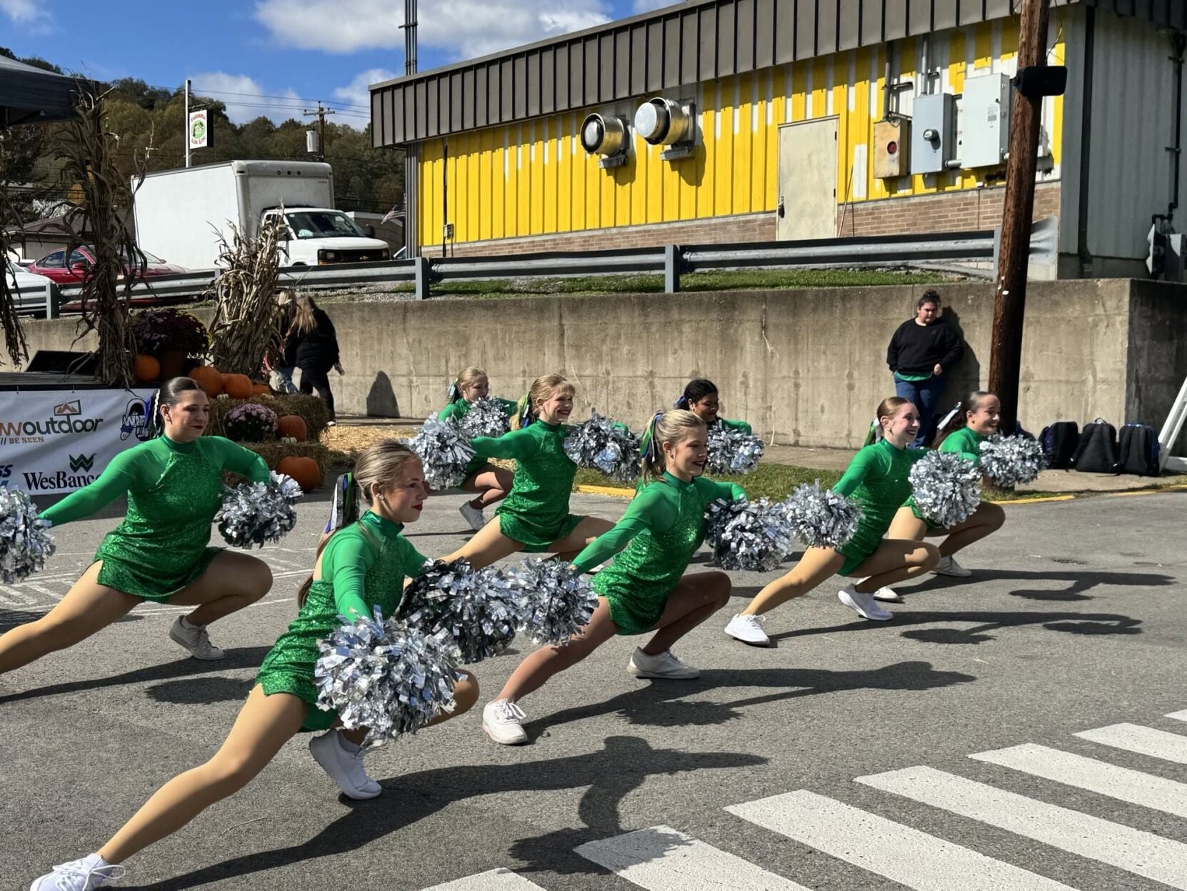 Dance In Cool Letters Robert C. Byrd Dance Team performs at Nutter Fort Fall Fest, RCB Band ...