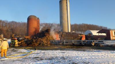 Early Morning Fire Destroys Accident Area Barn News Wvnews Com